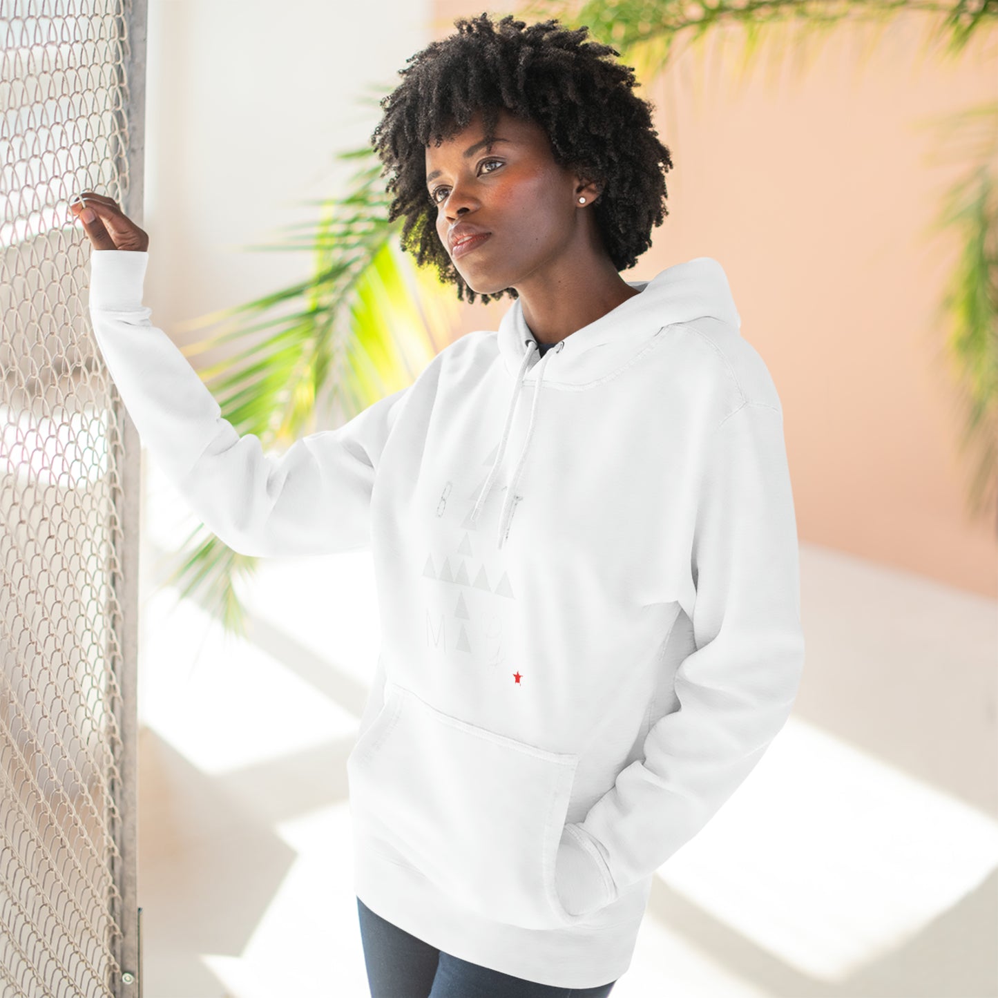 Three-Panel Fleece Hoodie