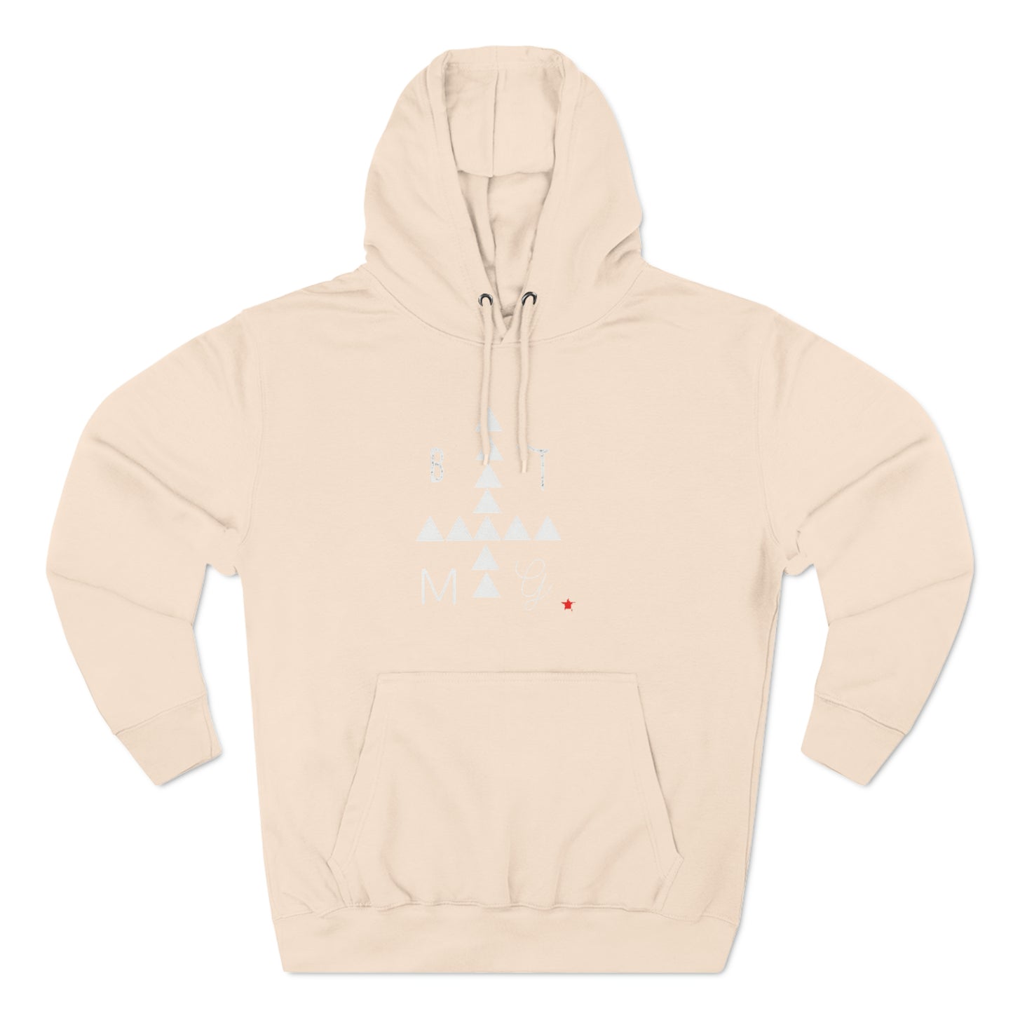 Three-Panel Fleece Hoodie