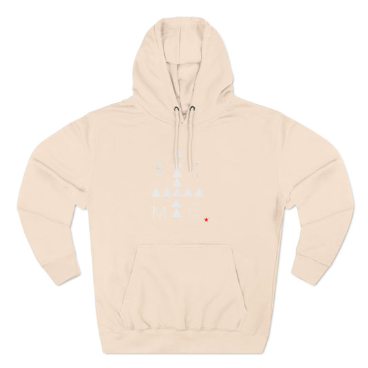 Three-Panel Fleece Hoodie