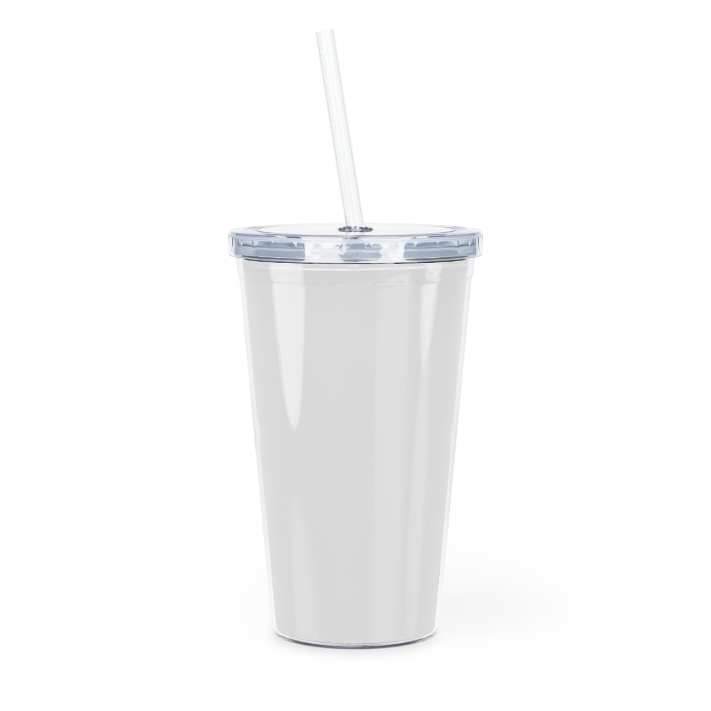 Plastic Tumbler with Straw